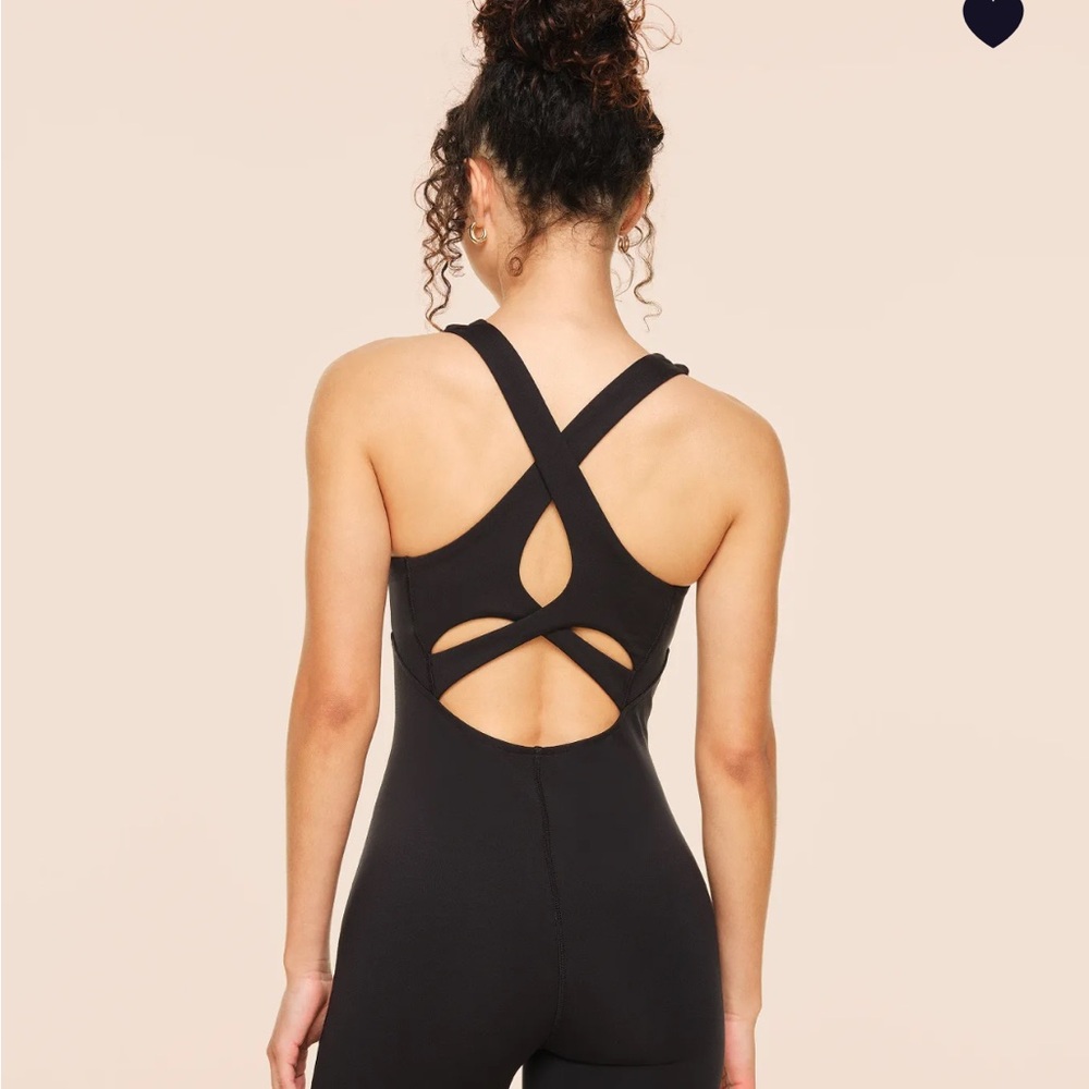 Black Cross-Back Jumpsuit medium